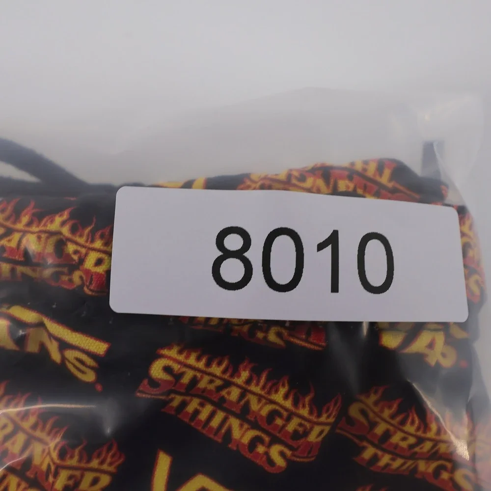 Vans Stranger Things All Over Print Drawstring Shoe Dust Bag Black